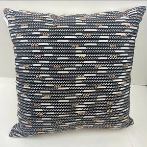 Hotel Collection Global Stripe Linen 22” Square Decorative Pillow